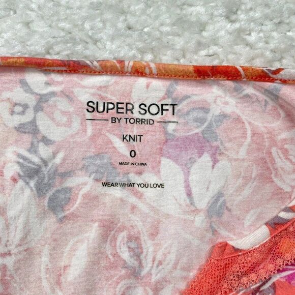 Torrid Super Soft Knit Babydoll Fabric Mix Balloon Sleeve Blouse Top - Picture 5 of 12